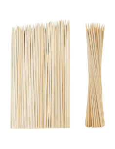 1200 Palitos de Bambú Natural 30 cm para BBQ y Aperitivos