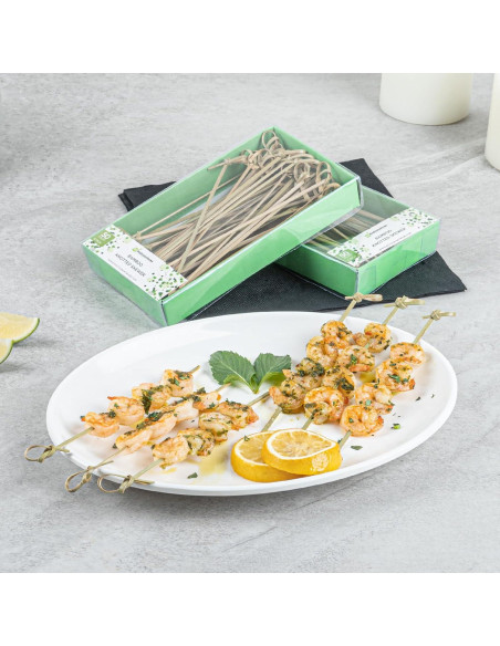 Palillos de Bambú Anudados Restaurantware 15 cm - 50 Unidades Palillos de Bambú Anudados Restaurantware 15 cm - 50 Unidades