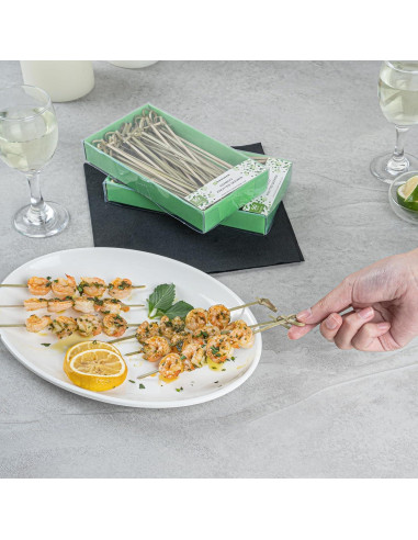 Palillos de Bambú Anudados Restaurantware 15 cm - 50 Unidades
