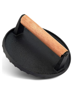 Prensa de Hamburguesas Joyfair 17.8 cm Hierro Fundido