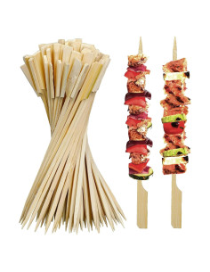 200 Palillos de Bambú Ecológicos 17.78 cm Ipercox para Cócteles