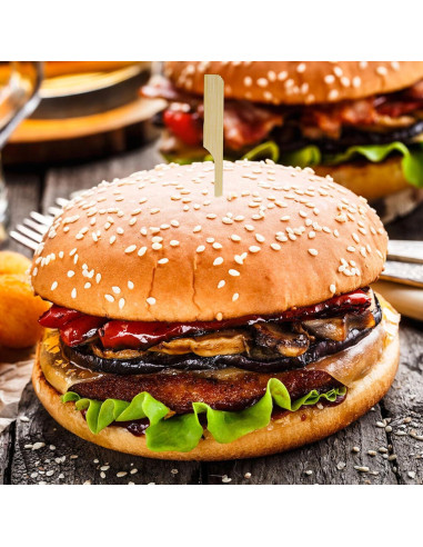 200 Palillos de Bambú Ecológicos 17.78 cm Ipercox para Cócteles