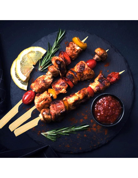 200 Palillos de Bambú Ecológicos 17.78 cm Ipercox para Cócteles