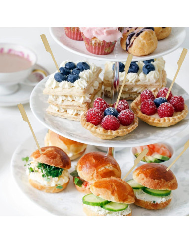 200 Palillos de Bambú Ecológicos 17.78 cm Ipercox para Cócteles