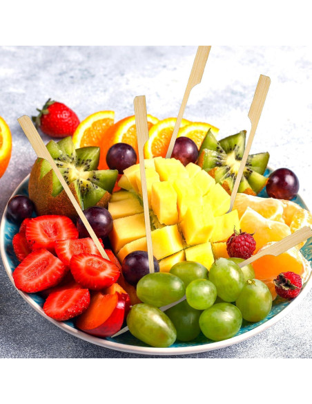 200 Palillos de Bambú Ecológicos 17.78 cm Ipercox para Cócteles