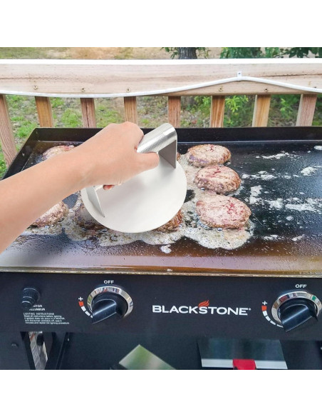 Prensa para Hamburguesas SafBbcue 15.7 cm Acero Inoxidable Antideslizante