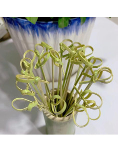 800 Palillos de Cóctel de Bambú con Nudo 10.4 cm para Fiestas 2