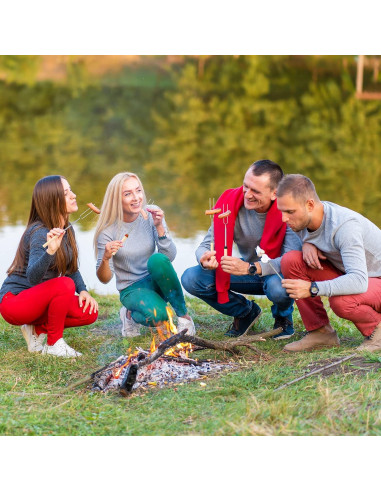 36 Palos para Asar Malvaviscos Eccliy 81 cm Retráctiles