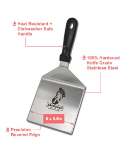 Espátula Profesional El Sasquash - Acero Inoxidable 13.97 cm 2