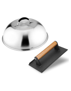 Set de 2 Accesorios para Parrilla Skyflame - Domo 30.48 cm y Prensa 20.83 cm