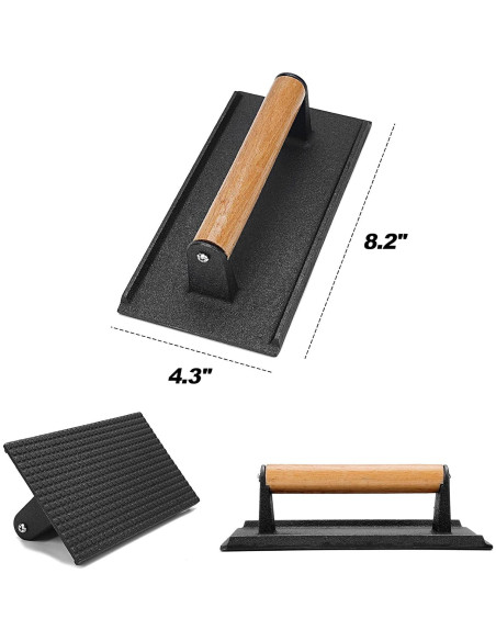 Set de 2 Accesorios para Parrilla Skyflame - Domo 30.48 cm y Prensa 20.83 cm