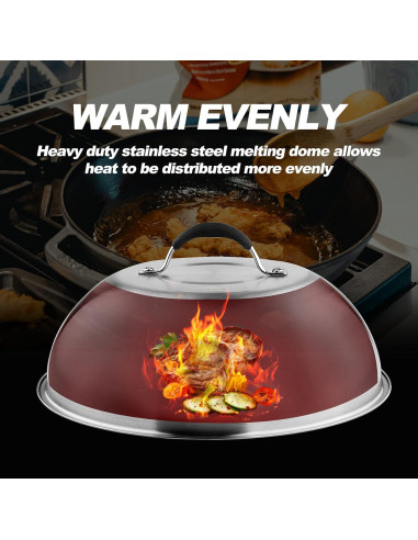 Set de 2 Accesorios para Parrilla Skyflame - Domo 30.48 cm y Prensa 20.83 cm