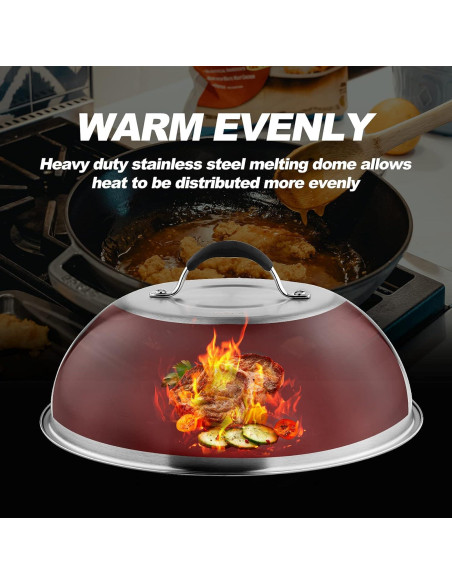 Set de 2 Accesorios para Parrilla Skyflame - Domo 30.48 cm y Prensa 20.83 cm