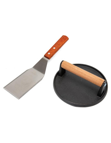 Prensa para Hamburguesas Fving de Hierro Fundido 17.78 cm