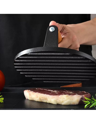 Prensa para Hamburguesas Fving de Hierro Fundido 17.78 cm