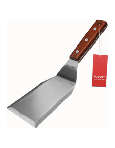 Espátula de Metal VOVOLY con Mango de Madera 29x7 cm