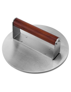 Prensa para Hamburguesas Whaleme 8.5" Acero Inoxidable Antiadherente