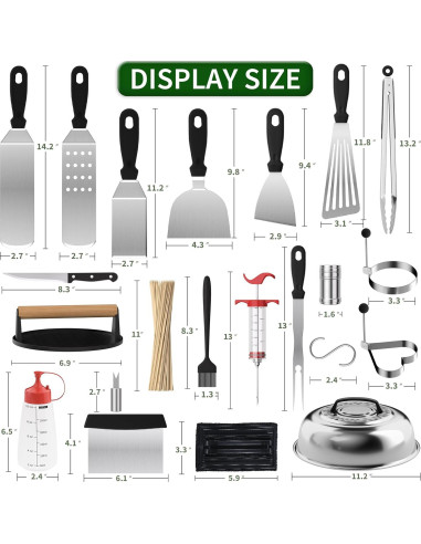 Kit de Accesorios para Plancha Furnhome 134 Piezas con Prensa