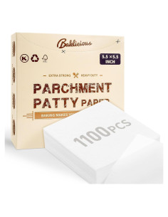 Papel para Hamburguesas Antiadherente Baklicious 1100 Piezas 14x14 cm