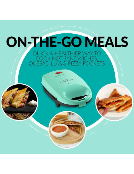Fabricante de Sándwiches Nostalgia MyMini Verde Menta 1200W