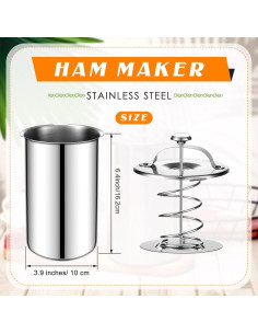 Prensa de Carne Skylety de Acero Inoxidable con Termómetro 2