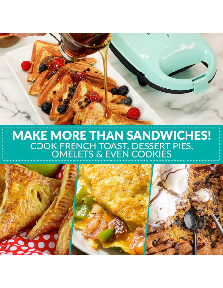 Fabricante de Sándwiches Nostalgia MyMini Verde Menta 1200W