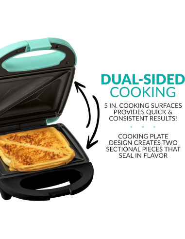 Fabricante de Sándwiches Nostalgia MyMini Verde Menta 1200W