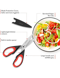 Tijeras de Cocina Multiusos iBayam 3-Pack Acero Inoxidable 2