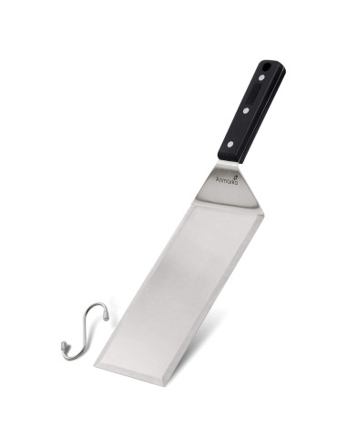 Espátula de Acero Inoxidable Anmarko 20x10 cm - Volteador BBQ