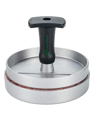 Prensa de Hamburguesas Restaurantware Aluminio Negro 12 cm