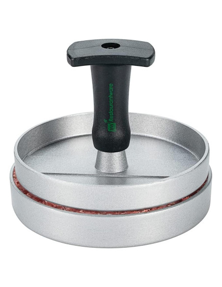 Prensa de Hamburguesas Restaurantware Aluminio Negro 12 cm Prensa de Hamburguesas Restaurantware Aluminio Negro 12 cm
