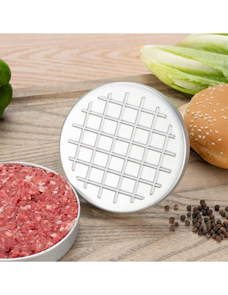 Prensa de Hamburguesas Restaurantware Aluminio Negro 12 cm Prensa de Hamburguesas Restaurantware Aluminio Negro 12 cm