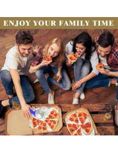 Cortadora de Pizza HELEERON 4" Acero Inoxidable Ergonomica Azul 2