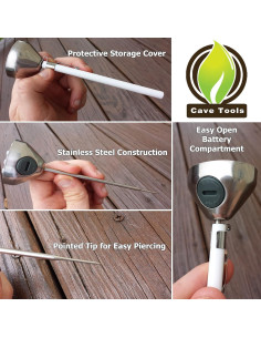 Termómetro Digital Instantáneo Cave Tools con Pantalla LCD 2