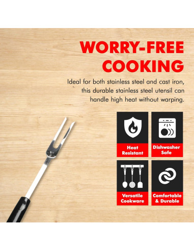 Tenedor de Cocina Chef Craft Select 33 cm Acero Inoxidable