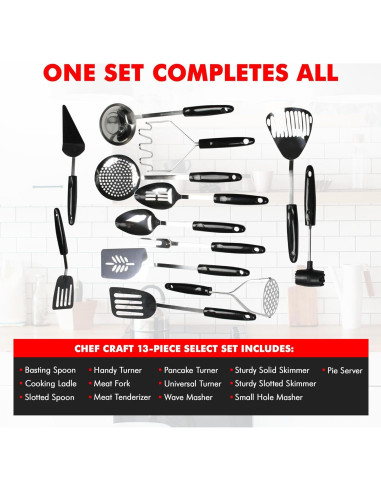 Tenedor de Cocina Chef Craft Select 33 cm Acero Inoxidable