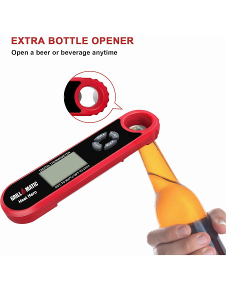 Termómetro Digital Heat Hero para Carne - Lectura Instantánea Termómetro Digital Heat Hero para Carne - Lectura Instantánea