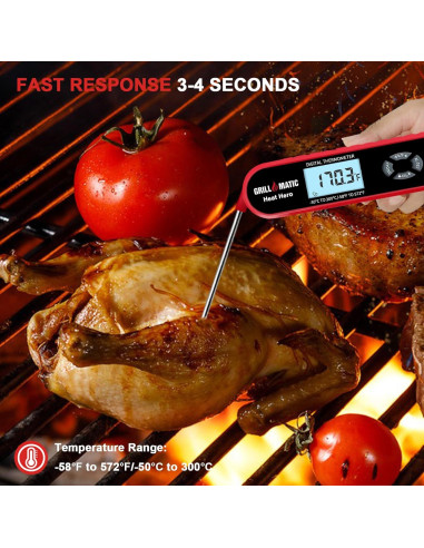 Termómetro Digital Heat Hero para Carne - Lectura Instantánea