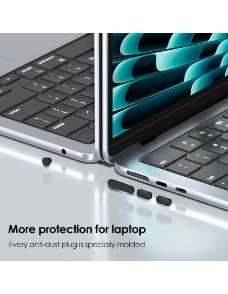 ProElife Juego de 7 Tapas Antipolvo para MacBook Air 13.6 y 15