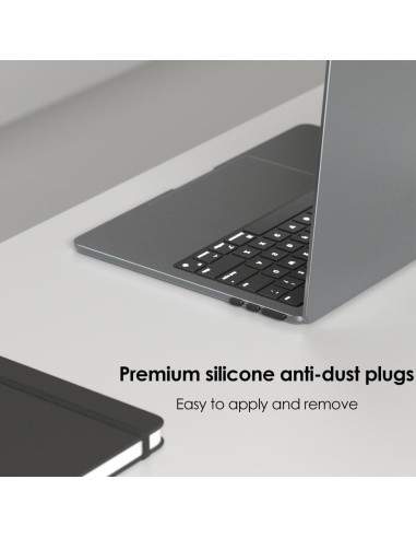 ProElife Juego de 7 Tapas Antipolvo para MacBook Air 13.6 y 15