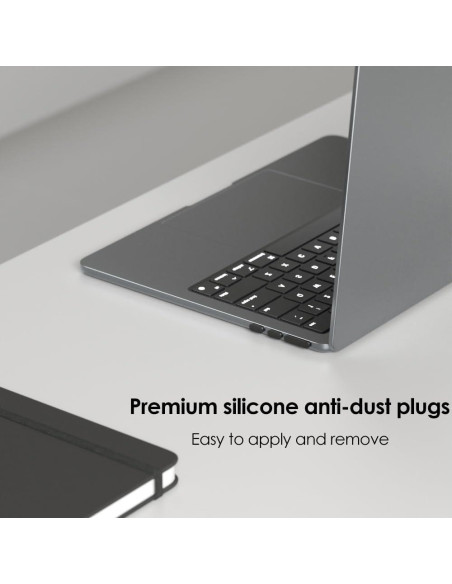 ProElife Juego de 7 Tapas Antipolvo para MacBook Air 13.6 y 15