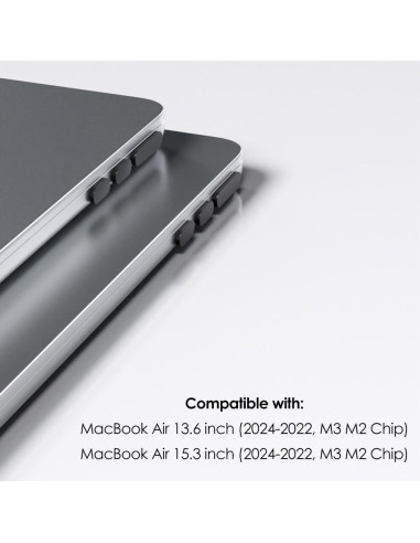 ProElife Juego de 7 Tapas Antipolvo para MacBook Air 13.6 y 15