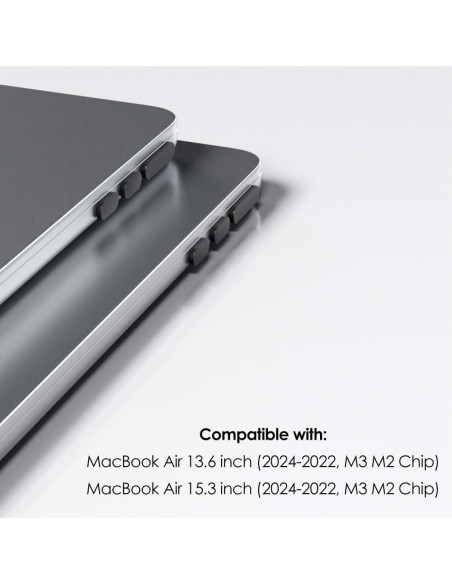 ProElife Juego de 7 Tapas Antipolvo para MacBook Air 13.6 y 15