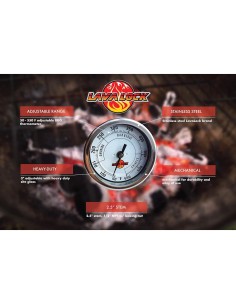 Termómetro de Barbacoa Ajustable LavaLock LL-TH3ADJ 10-288C 2