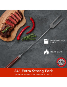 Tenedor de Parrilla Extra Largo 61cm Grill Perfect Acero Inoxidable 2