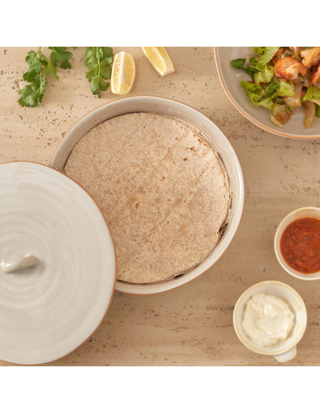 Calentador de Tortillas Bico Cerámica Beige 23cm Apto Microondas