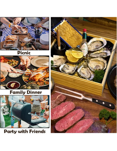 Tenedor de Carving BOHK Acero Inoxidable 29.5 cm Mango POM