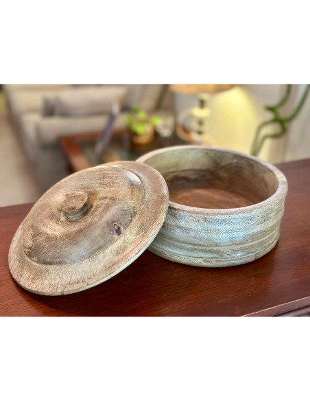 Cesta Calentadora de Tortillas Hecha a Mano El Gran Bazar Indio