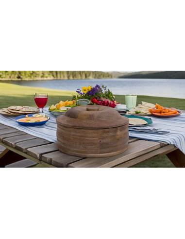 Cesta Calentadora de Tortillas Hecha a Mano El Gran Bazar Indio