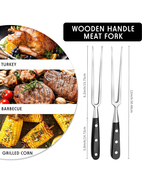 Juego de Tenedores de Tallado Patelai 30.48 cm Acero Inoxidable